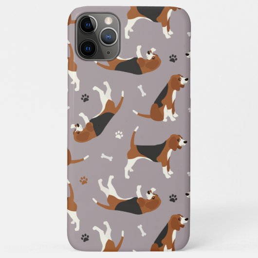 Kute beagles Paws and Botten Grey Hoesje-Mate iPho Case-Mate iPhone Case (Achterkant)
