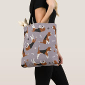 Kute beagles Paws and Botten Grey Tote Bag (Dichtbij)
