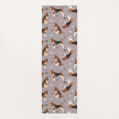 Kute beagles Paws and Botten Grey Yogamat (Achterkant)