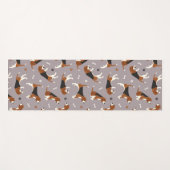 Kute beagles Paws and Botten Grey Yogamat (Voorkant (horizontaal))