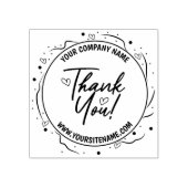 Kute bedankt voor uw bedrijf rubberstempel (Afrduk)