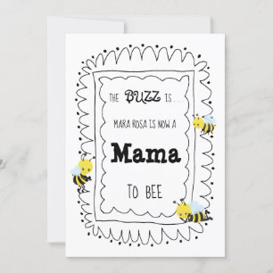 *~* Kute bee MAMA om Baby shower uitnodiging te wo