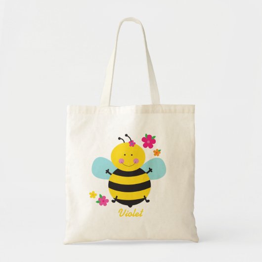 Kute bee Personalized Budget Tas (Voorkant)
