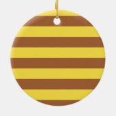 Kute bee Sterke be Sterke Cartoon Keramisch Ornament (Achterkant)