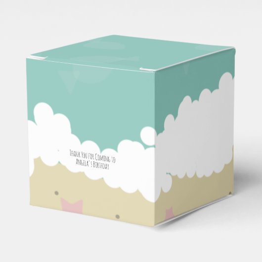 Kute beeach Birthday Sand Fish Waves Favor Box Bedankdoosjes (Voorkant Zijde)