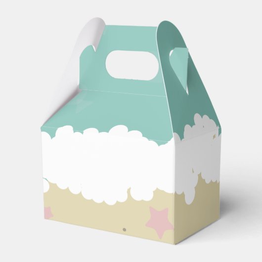 Kute beeach Birthday Sand Waves Favor Box Bedankdoosjes (Achterkant)