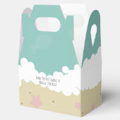 Kute beeach Birthday Sand Waves Favor Box Bedankdoosjes (Geopend)