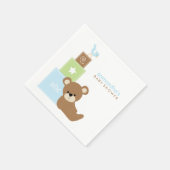 Kute Beer- en alfabet-Speelgoed-klokken Servet (Hoek)