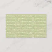 Kute Beer Flower Basket Green Display Baby shower Informatiekaartje (Achterkant)