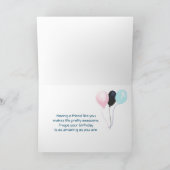 Kute Beer, gele bloem en baarmoederhals Kaart (Binnen)