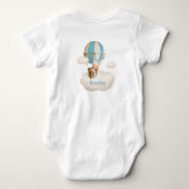Kute Beer in Hot-Air-ballonbadpak Romper (Achterkant)
