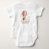Kute Beer in Hot-Air-ballonbadpak Romper (Achterkant)