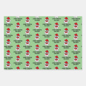 Kute beer kerstinpakbladen voor inpakpapier vel (Voorkant 3)