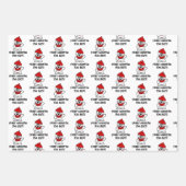 Kute beer kerstinpakbladen voor inpakpapier vel (Voorkant)