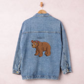 Kute beer met afbeelding van de cartoon van de blo denim jacket (Hangar)
