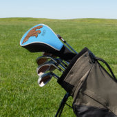 Kute beer met afbeelding van de cartoon van de blo golfheadcover (Insitu)