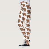 Kute beer met afbeelding van de cartoon van de blo leggings (Links)