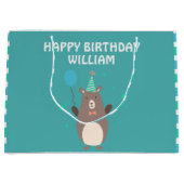 Kute Beer met ballonvaarpartij Groot Cadeauzakje (Voorkant)