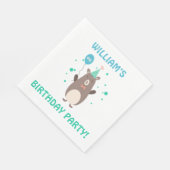 Kute Beer met ballonvaarpartij Servet (Hoek)