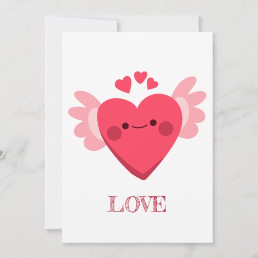 Kute Beer met hart Bedankkaart (Achterkant)