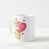 Kute Beer met hart Koffiemok (Voorkant links)