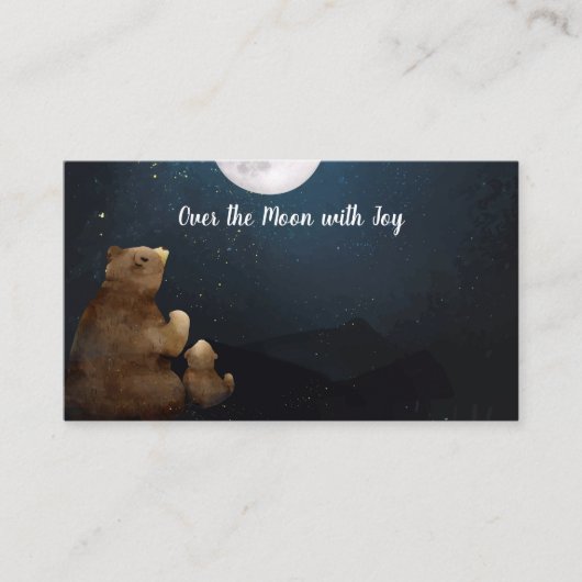 Kute Beer over de motorrivieraffle Informatiekaartje (Voorkant)