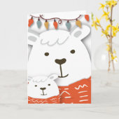 Kute Beer voor kinderen en ouderpoten in matchings Kaart (Gele Bloem)