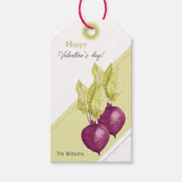 Kute beets in Love Waterverf Hand-schilderde Cadeaulabel