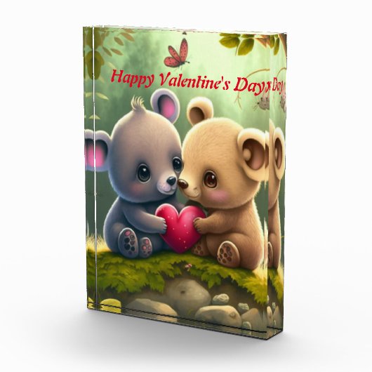 Kute beren die elkaar graag omhelzen fotoblokken (Rechts)