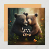 Kute beren die verliefd worden (Voorkant / Achterkant)