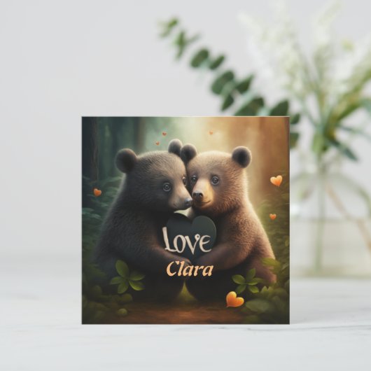 Kute beren die verliefd worden (Staand voorkant)