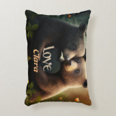 Kute beren in liefdesomhelzing accent kussen (Voorkant(Verticaal))