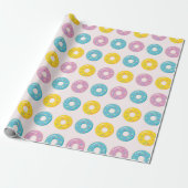 Kute besproeide donuts cadeaupapier (Uitgerold)
