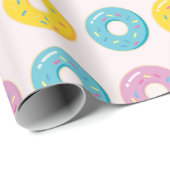 Kute besproeide donuts cadeaupapier (Rol Hoek)