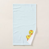 Kute beugels op Light Baby Blue Bad Handdoek (Handdoek)