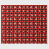 Kute bever-omlooppapier cadeaupapier (Vlak)