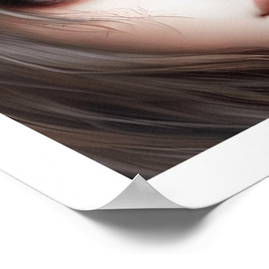 Kute big eye boy Toddlers Moderne Art 9 Poster (Hoek)