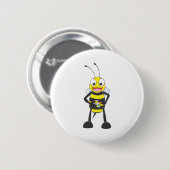 Kute bij het afspelen van gekleurde kubus ronde button 5,7 cm (Voorkant /achterkant)