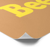 Kute bij met honingpotten is een sterk paardenwand poster (Hoek)