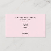 Kute bij met roze Valentijn harten Visitekaartje (Achterkant)