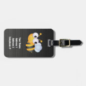 Kute bij; Slank Bagagelabel (Voorkant horizontaal)