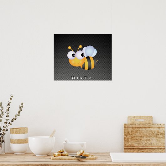 Kute bij; stijlvol poster (Keuken)