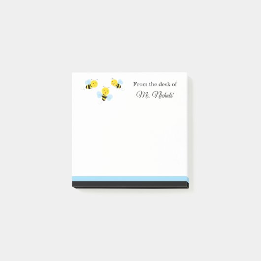 Kute bijen Classroom Poster Post-it® notes, 3 x 3  Post-it® Notes (Voorkant)
