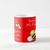 Kute bijen zijn mijn Valentijn Rood Koffiemok (Center)