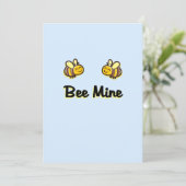 Kute bijenmijn Retro Bumble Bees Licht in kleur Feestdagenkaart (Staand voorkant)