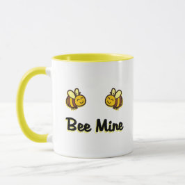Kute bijenmijn Retro Bumble Bees Licht in kleur Mok