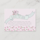 Kute Bird op Banner Books for Baby Enclosure Kaart (Voorkant)