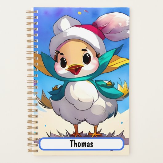 Kute Birdie Planner met diameter (Voorkant)