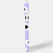 Kute Black en White Flower met blauwe achtergrond Case-Mate iPhone Case (Achterkant / Links)