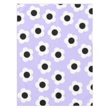 Kute Black en White Flower met blauwe achtergrond